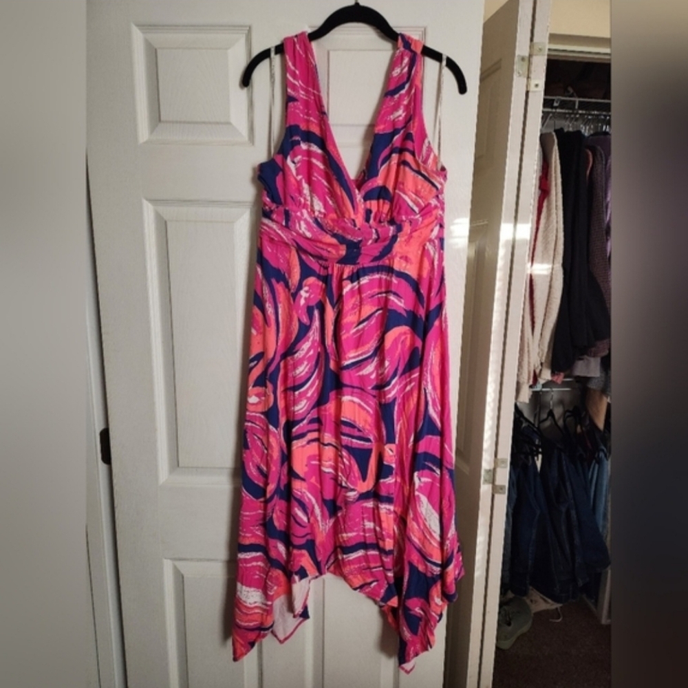 Lilly Pulitzer Pink/orange Flamingo Dress